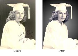 1960's photo that faded some and had a note to someone on it.